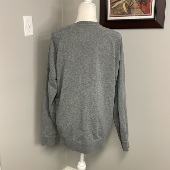 Fox Trademark Crewneck Slim Fit Gray Pullover Sweatshirt Mens Size Large - Picture 5 of 6